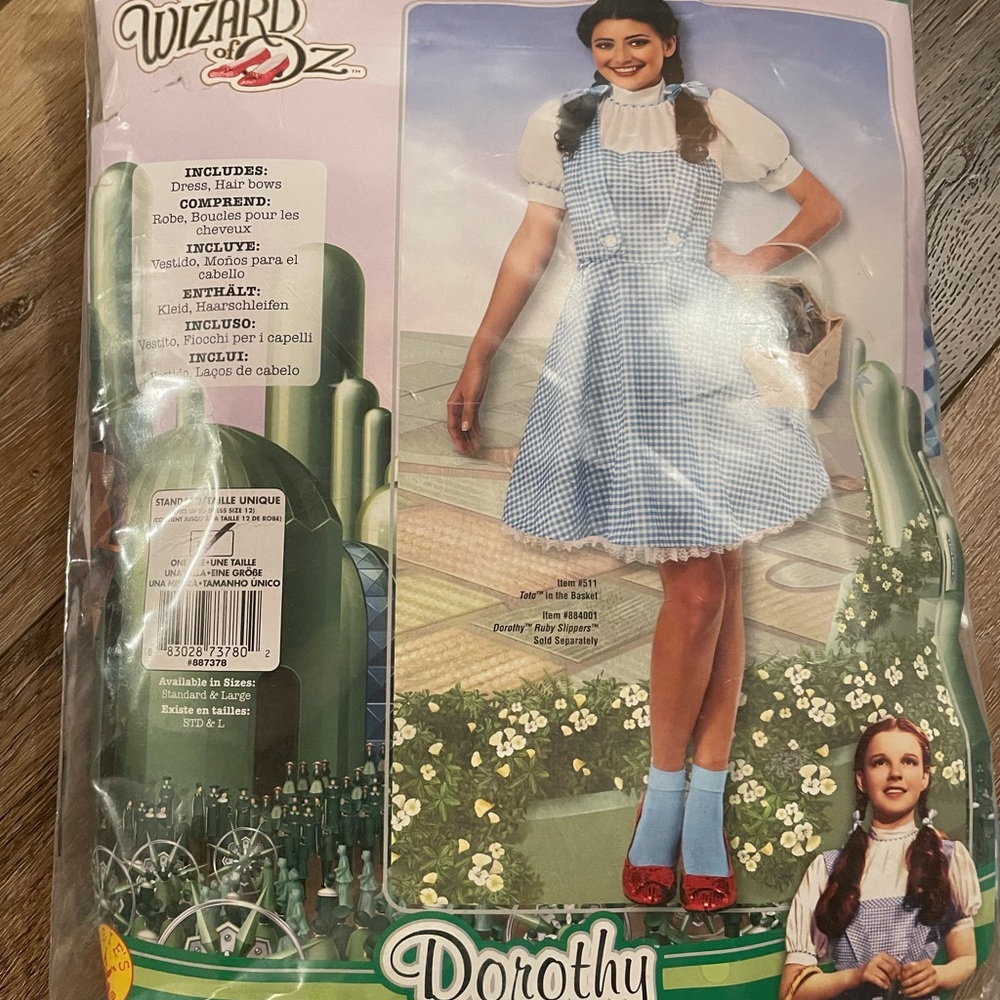 Wizard of Oz Dorthy Costume- Adult size